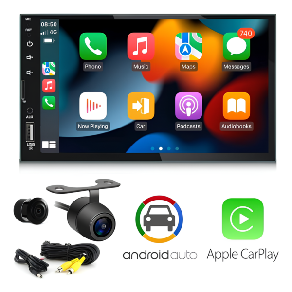 Central Multímidia Mp5 Android Auto Carplay Sem Fio - Imagem 2