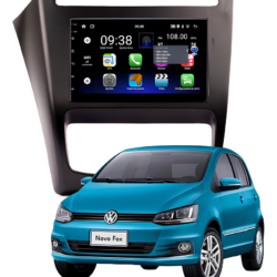 Central Multimídia Android 13 Carplay Android Auto Sem Fio 2gb 32gb Quadcore + Moldura Fox SpaceFox Camera De Ré