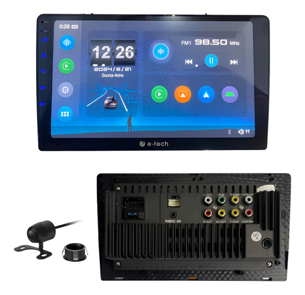 Central Multímidia Mp5 9 Polegadas Android Auto Carplay Sem Fio