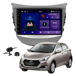 Central Multímidia 7 Polegadas Octacore 4gb 64gb Android Auto Carplay Sem Fio + Moldura Hyundai Hb20 Camera De Ré