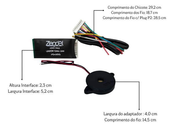 Interface Controle De Volante Unick Can Linha Chevrolet GM ZD-UC Zendel - Imagem 2