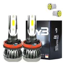 Lâmpadas Ultra Super Led Mini Y3 22.000 Lumens 36w + T10
