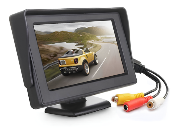 Monitor Lcd 4.3 Para Carros Van Automotivo + Câmera De Ré Infravermelho - Imagem 2