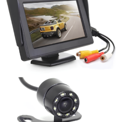 Monitor Lcd 4.3 Para Carros Van Automotivo + Câmera De Ré Infravermelho