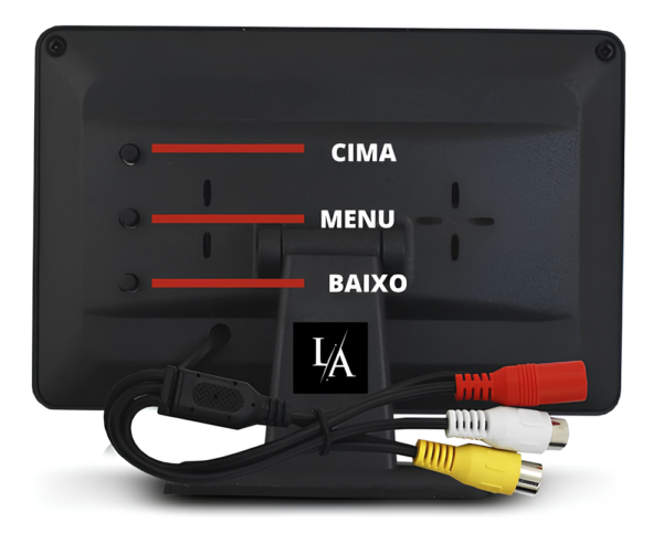 Monitor Tela 4.3 Retrátil Lcd Tft Veicular Dvd + Câmera De Ré - Imagem 4