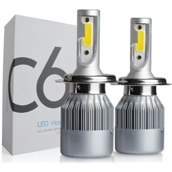 Lâmpadas Super Led C6 Cooler 6000k 7200 Lumens 36w Full Branca