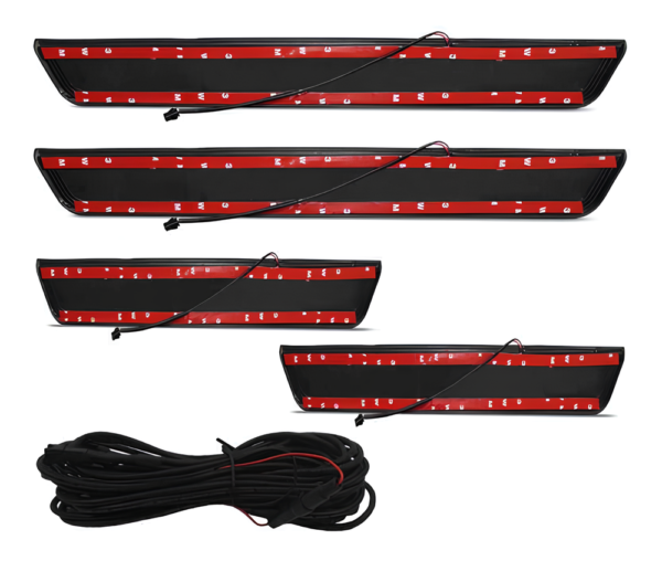 Kit Soleiras Em Led Toyota Corolla 2015 2019 Aço Inox Escovado - Imagem 5