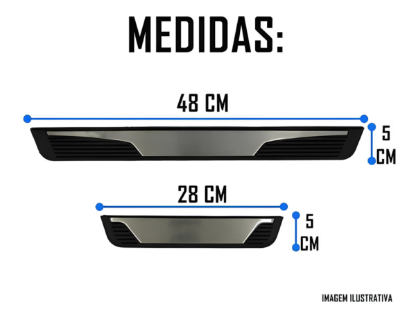 Kit Soleiras Em Led Toyota Corolla 2015 2019 Aço Inox Escovado - Imagem 4