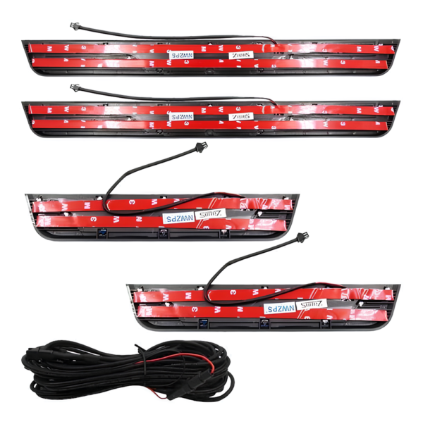 Kit Soleiras Em Led Gm Onix 2013 2022 Aço Inox Escovado - Imagem 5