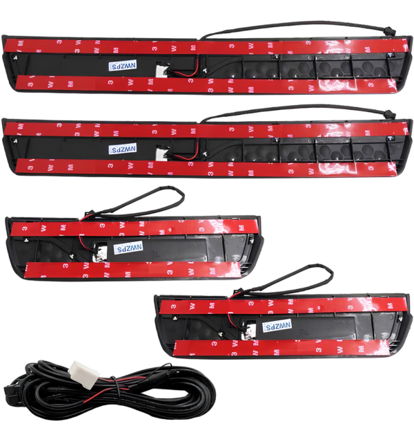 Kit Soleiras Em Led Honda Crv 2012 2022 Aço Inox Escovado - Imagem 5