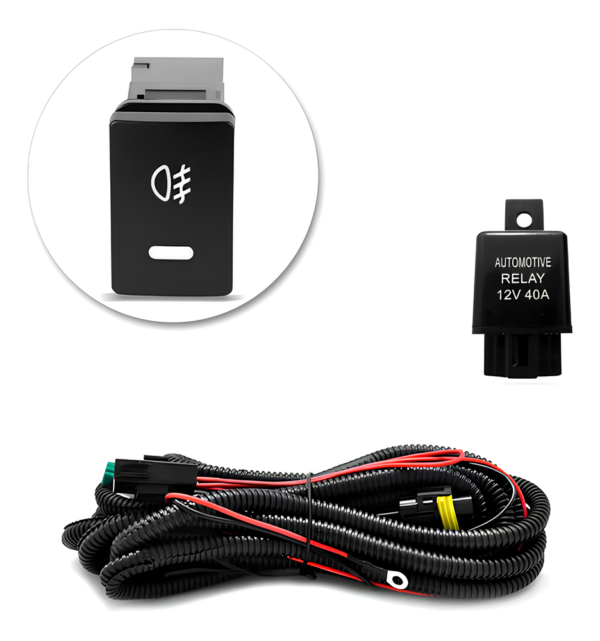 Kit Farol Auxiliar Milha Neblina Corolla Aro Cromado 2009 Á 2014 - Imagem 2