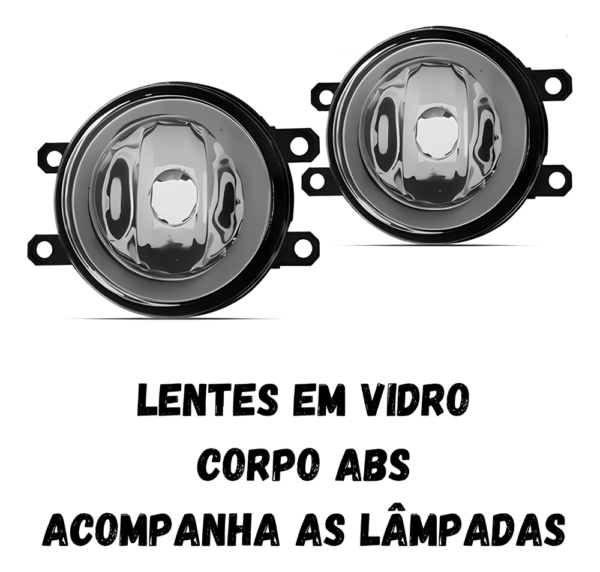 Kit Farol Auxiliar Milha Neblina Corolla Aro Cromado 2009 Á 2014 - Imagem 3