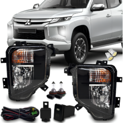 Farol De Milha Neblina Completo Mitsubishi Triton L200 2020 á 2022 + T10
