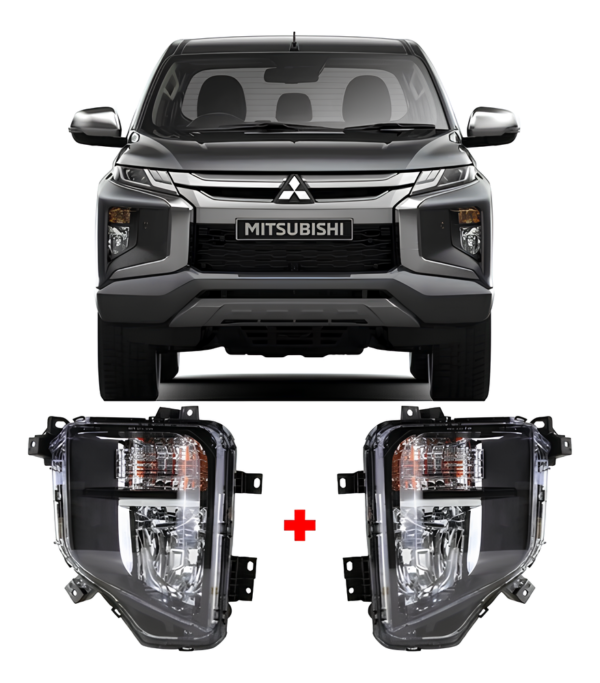 Farol De Milha Neblina Completo Mitsubishi Triton L200 2020 á 2022 + T10 - Imagem 5