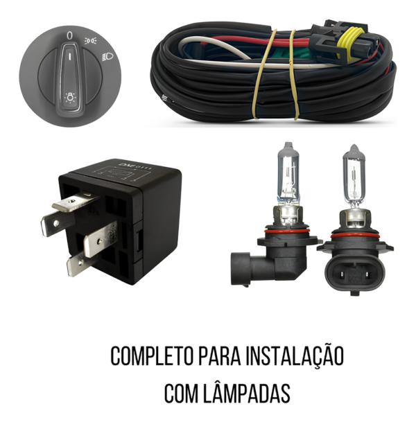 Farol De Milha Neblina Saveiro G7 2017 2020 Completo + Lâmpadas - Imagem 2
