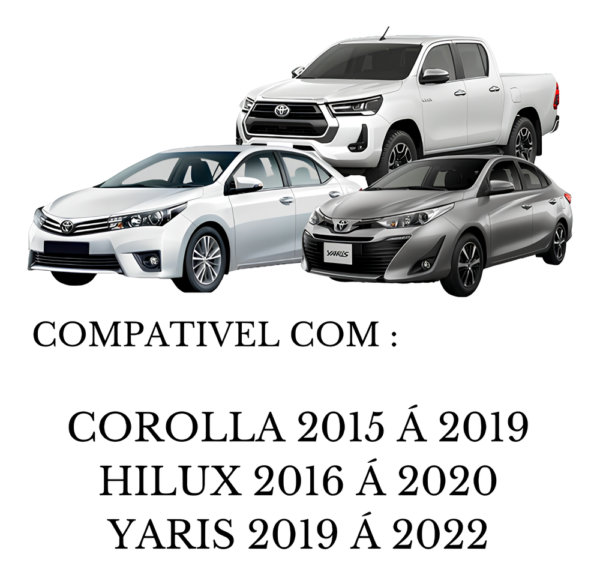 Farol De Milha Neblina Toyota Corolla Yaris Hilux 2015 á 2019 - Imagem 2