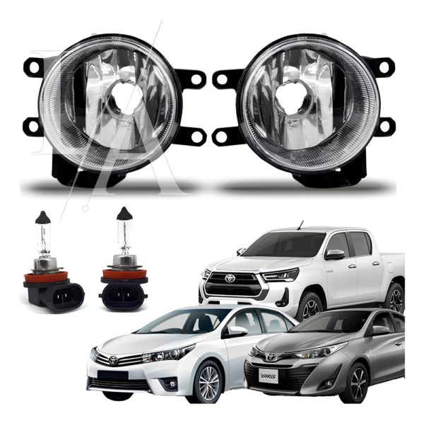 Farol De Milha Neblina Toyota Corolla Yaris Hilux 2015 á 2019