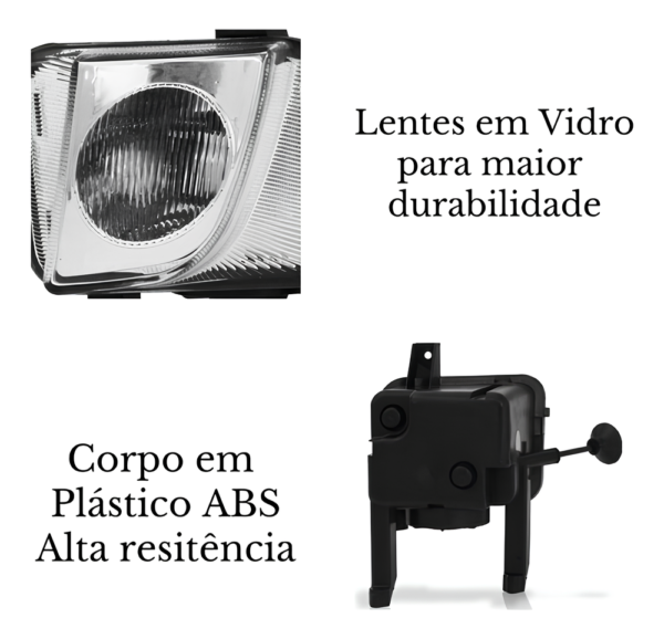 Farol De Milha Neblina Corsa Montana Meriva 2003 á 2011 + Lâmpada - Imagem 4