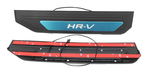 Kit Soleiras Em Led Honda Hrv 2016 2021 Aço Inox Escovado - Imagem 3