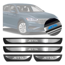 Kit Soleiras Em Led Jetta 2020 2022 Aço Inox Escovado