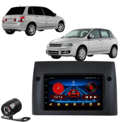 Central Multimídia Android 13 Carplay Android Auto Sem Fio 2gb 64gb Quadcore + Moldura Fiat Stilo Camera De Ré