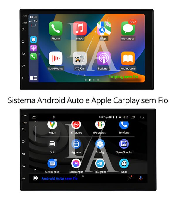 Central Multimidia Fiat Punto Linea Android 13 4gb 64gb Moldura e Câmera de Ré - Imagem 4