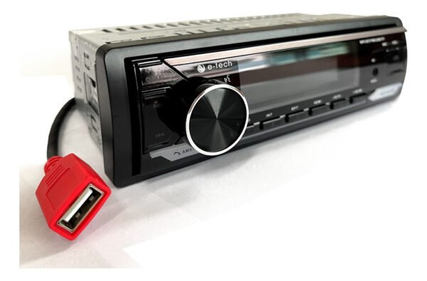Auto Radio Fm Mp3 E-tech Premium Plus Bt Usb Carrega Celular - Image 3