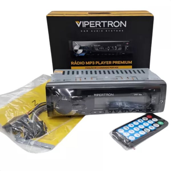 Rádio Fm Mp3 Com Bluetooth Comando Por Voz Usb Vipertron - Image 3