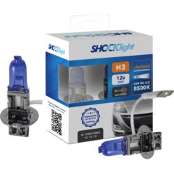 LÂMPADA HALÓGENA SUPER BRANCA H3 12V 55W