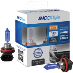 LÂMPADA HALÓGENA SUPER BRANCA H11 12V 55W PGJ19-2