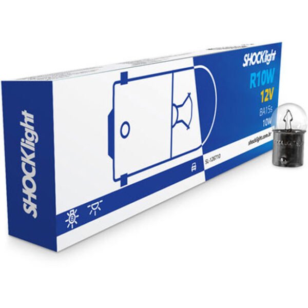 CAIXA COM 10 LÂMPADAS 67 12V 10W G18 BA15S