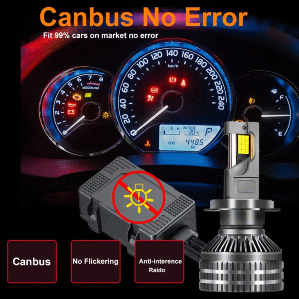 Par Ultra Led Premium Baixo Civic G9 H11 38000lm 180w Cambus - Imagem 5