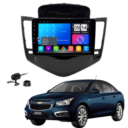 Multimidia 9 Polegadas Android 13 2gb 32gb E-Tech Carplay Cruze Moldura