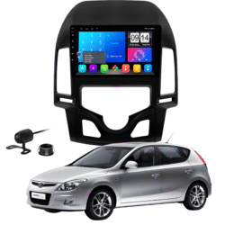Multimidia 9 Polegadas Android 13 2gb 32gb E-Tech Carplay Hyundai I30 Ar Digital Moldura