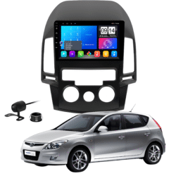 Multimidia 9 Polegadas Android 13 2gb 32gb E-Tech Carplay Hyundai I30 Ar Analogico Moldura