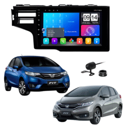 Multimidia 9 Polegadas Android 13 2gb 32gb E-Tech Carplay Honda Fit Moldura
