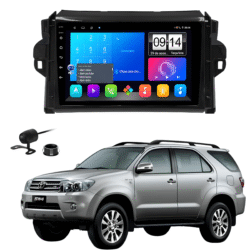Multimidia 9 Polegadas Android 13 2gb 32gb E-Tech Carplay Toyota Sw4 Moldura