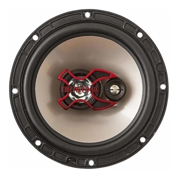 Bravox B3X60 X 6 " Preto/Prata Triaxial Auto Falante 6 120RMS - Imagem 2
