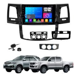 Multimidia 9 Polegadas Android 13 2gb 32gb E-Tech Carplay Hilux Moldura