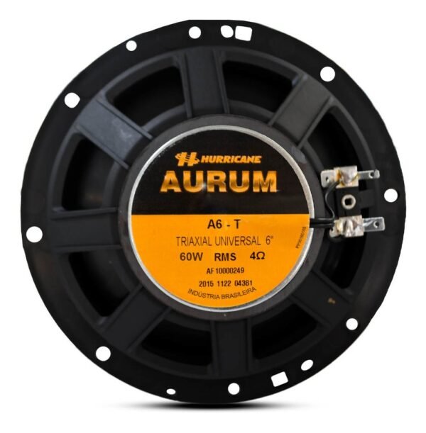 Kit Alto Falante Hurricane Triaxial Aurum 6 Pol 120w Rms - Imagem 2