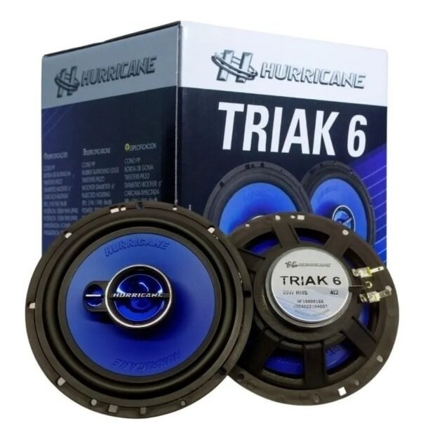 Kit Alto Falante Hurricane Triaxial Triak 6 Pol 100w (par)