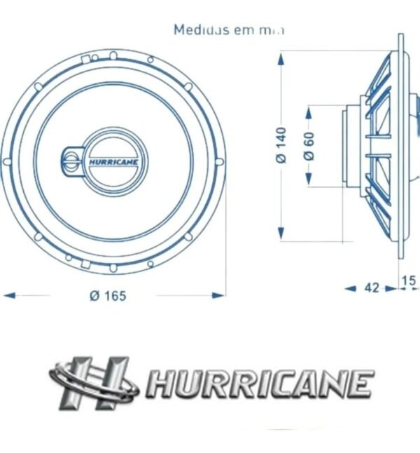 Kit Alto Falante Hurricane Triaxial Triak 6 Pol 100w (par) - Imagem 5