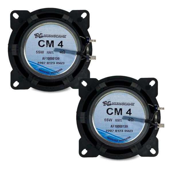Par Alto Falante Quadriaxial 4 Pol 110w Class Hurricane - Imagem 4