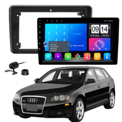 Multimidia 9 Polegadas Android 13 2gb 32gb E-Tech Carplay Audi A3 Moldura