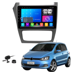 Multimidia 9 Polegadas Android 13 2gb 32gb E-Tech Carplay Vw Fox Crossfox Moldura