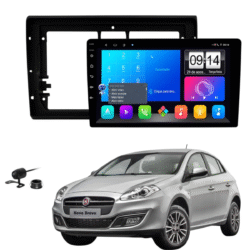 Multimidia 9 Polegadas Android 13 2gb 32gb E-Tech Carplay Bravo Moldura
