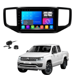 Multimidia 9 Polegadas Android 13 2gb 32gb E-Tech Carplay Amarok Moldura