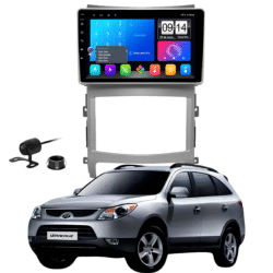 Multimidia 9 Polegadas Android 13 2gb 32gb E-Tech Carplay Vera Cruz Moldura