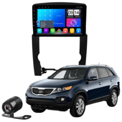 Multimidia 9pol Android 13 2gb 32gb E-Tech Carplay Kia Sorento Moldura