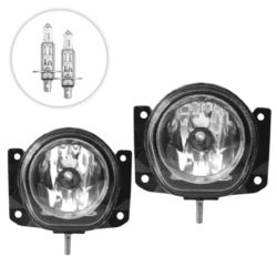 Par Farolete Auxiliar Farol Milha Lentes em Vidro Fiat H1 Universal